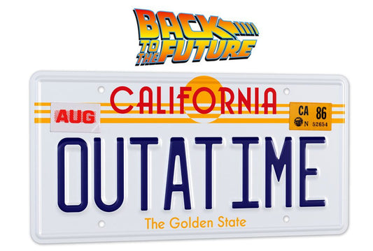 Back To The Future Replica 1/1 ´Outatime´ DeLorean License Plate 8437017951285