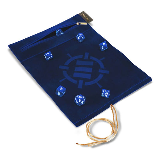 Enhance Tabletop Roll on a Scroll Bag with Dice Blue 0637836627301