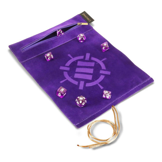Enhance Tabletop Roll on a Scroll Bag with Dice Purple 0637836627325