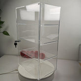 Evoretro 4-Tier Locking Acrylic Tiered Countertop Showcase Display Case 3701492112505