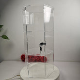 Evoretro 3-Tier Locking Acrylic Hexagon Display Tower 3701492112512