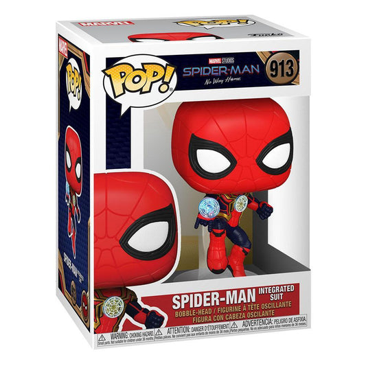 Spider-Man: No Way Home POP! Vinyl Figure Spider-Man (Integrated Suit) 9 Cm - Amuzzi