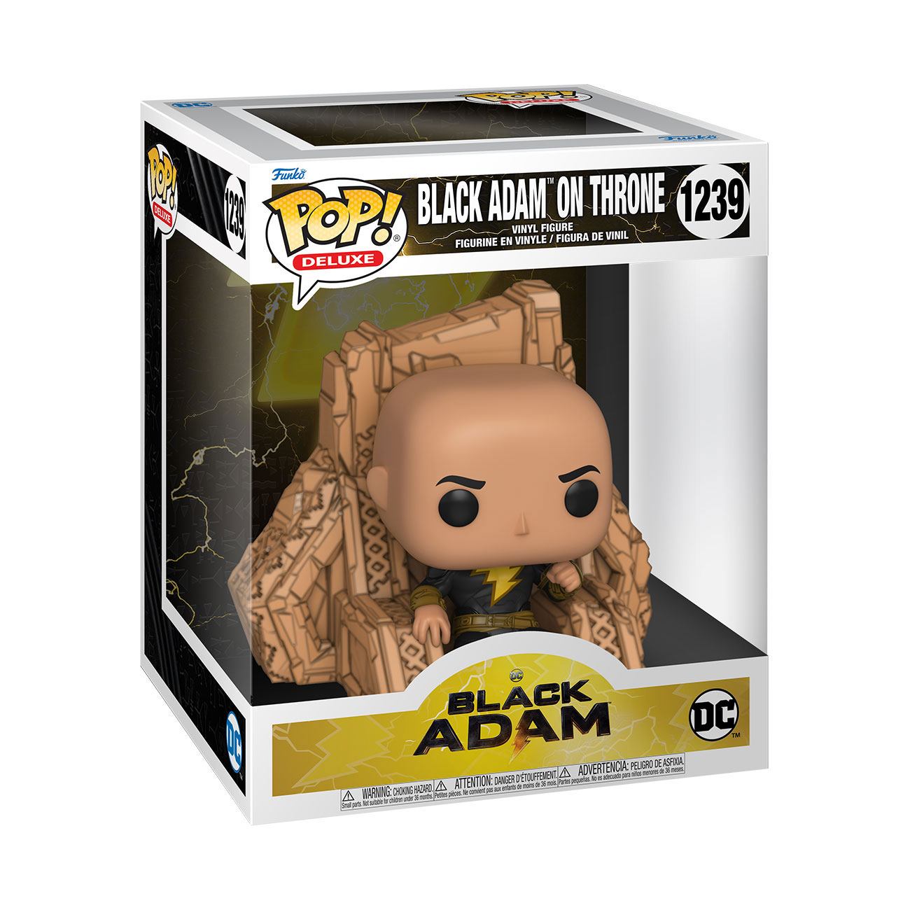 Black Adam POP! Deluxe Vinyl Figure Black Adam on Throne 9 cm 0889698641876