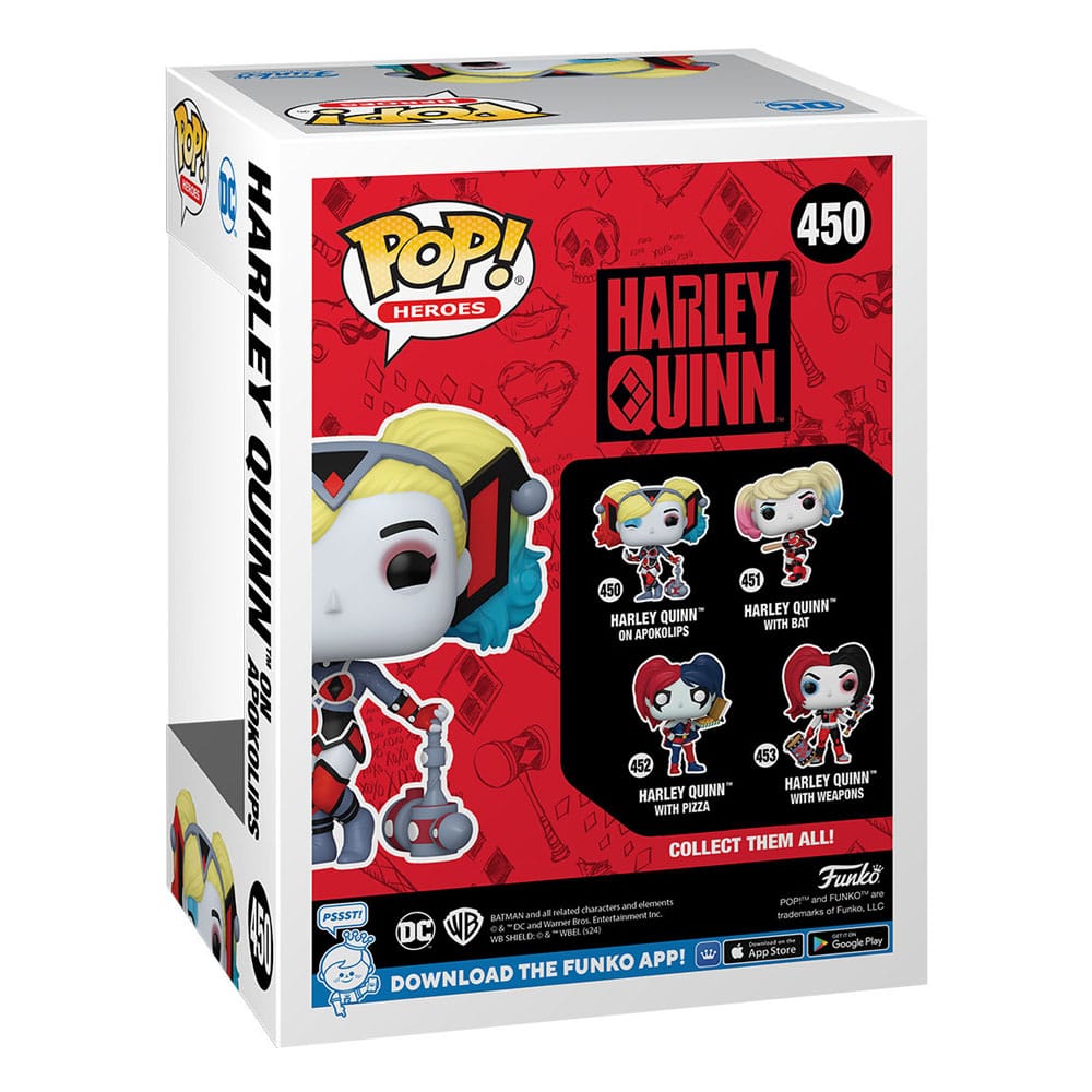 DC Comics: Harley Quinn Takeover POP! Heroes Vinyl Figure Harley with Bat 9 cm 0889698656146