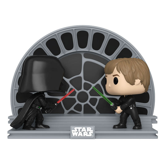 Star Wars Return of the Jedi 40th Anniversary POP Moment! Vinyl Figures 2-Pack Luke vs Vader 9 cm 0889698707435