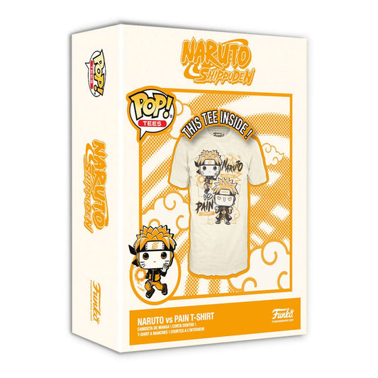 Naruto Boxed Tee T-Shirt Naruto v Pain Size S 0889698728829