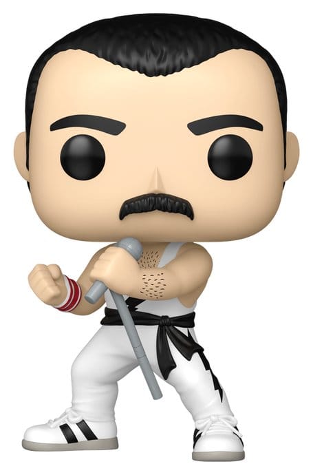 Queen POP! Rocks Vinyl Figure Freddie Mercury (white singlet) 9 cm 0889698753739
