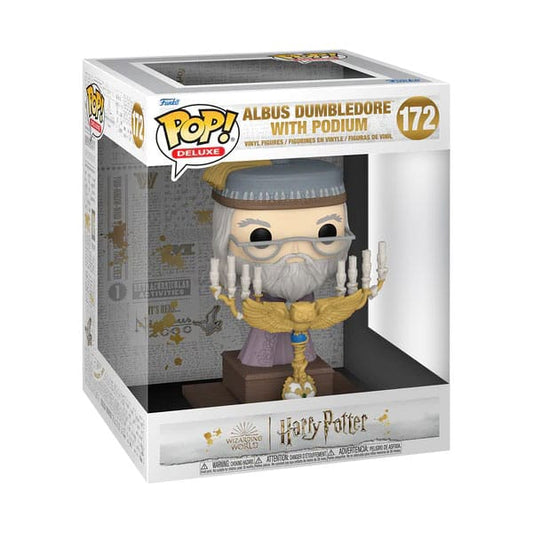 Harry Potter POP! Deluxe Vinyl Figure Deluxe Dumbledore w/Podium 12 cm 0889698760027