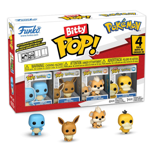 Pokémon Bitty POP! Vinyl Figure 4-Pack Series 4 2 cm 0889698811354