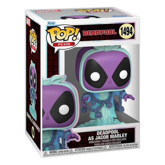 Marvel POP! Plus Vinyl Figure Deadpool as Jacob Marley 9 cm 0889698839877
