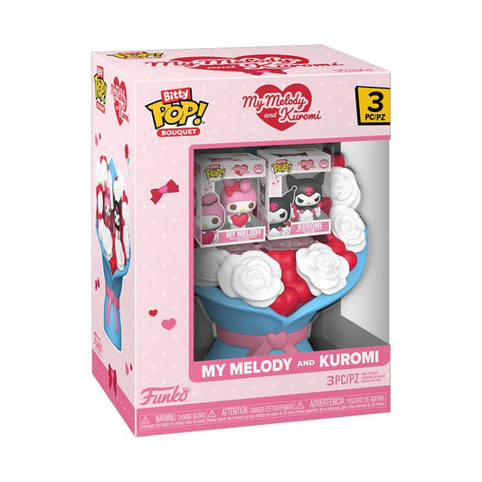 Sanrio Bitty POP! Bouquet Vinyl Figure 2-Pack My Melody & Kuromi (Valentine) 4 cm 0889698878074