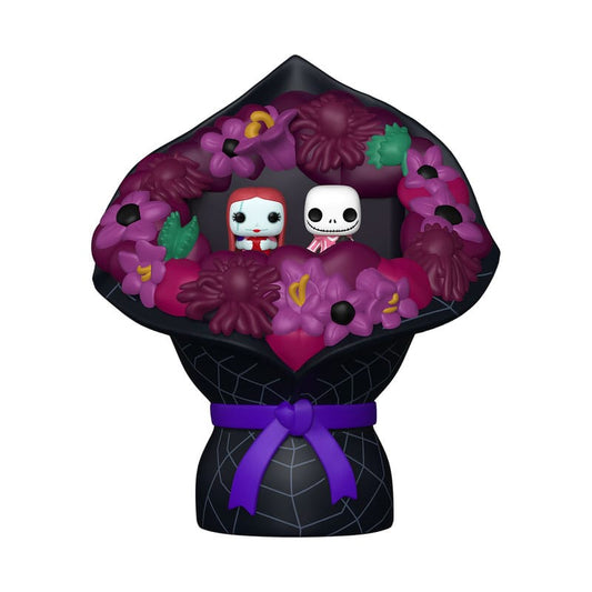 The Nightmare Before Christmas Bitty POP! Bouquet Vinyl Figure 2-Pack Sally & Jack Skellington (Valentine) 4 cm 0889698878111
