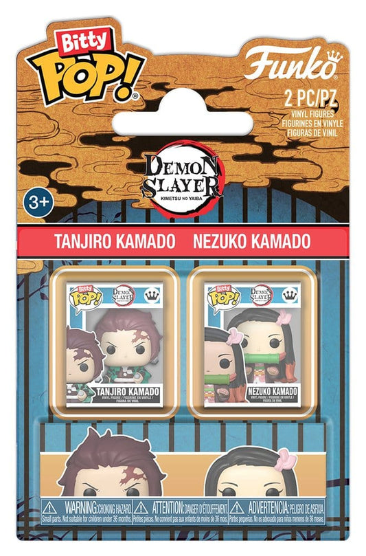 Demon Slayer: Kimetsu no Yaiba Bitty POP! Vinyl Figures 2-Pack Tanjiro & Nezuko 2 cm 0889698939966