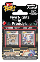 Five Nights at Freddy's Bitty POP! Vinyl Figure 2-Pack Withered Freddy & Sun & Moon 2 cm 0889698940801