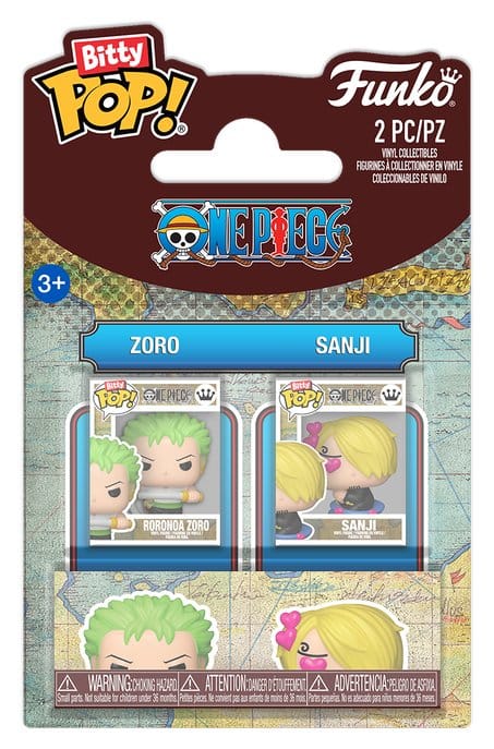 One Piece Bitty POP! Vinyl Figures 2-Pack Zoro & Sanji 2 cm 0889698942218