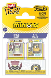 Minions Bitty POP! Vinyl Figures 2-Pack Bride Kevin & Eye, Matie 2 cm 0889698942249