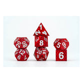 Dragon Storm Sharp Edge Silicone Dice Set Red Dragon Scales (7) 0687700234265