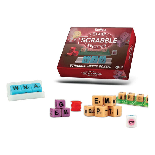 FanRoll Hasbro Game Scrabble Texas Spell Em 0687700235101