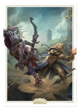 World of Warcraft Art Print Sylvanas vs Anduin Wrynn Limited Edition 42 x 30 cm 5060948299121