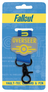Fallout Vault-Tec Overseer Lanyard & Pin Badge Set 5061114761299