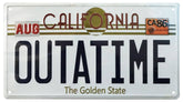 Back To The Future Metal Sign ´Outatime´ DeLorean License Plate 5060662464034