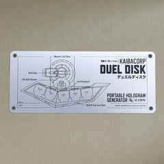 Yu-Gi-Oh! Tin Sign Duel Disk Schematic 5060948291194