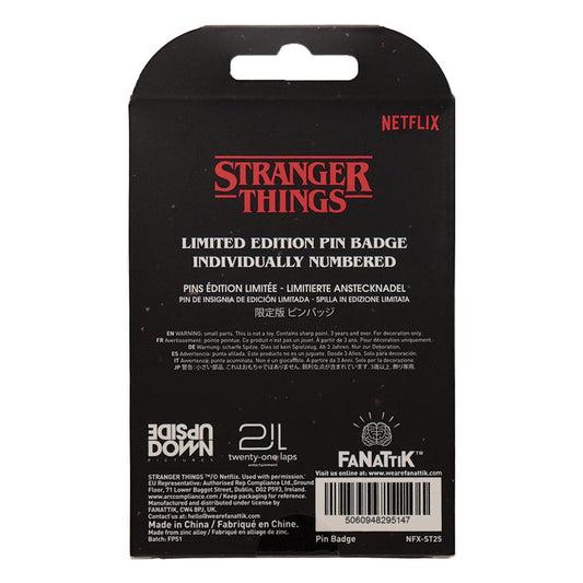 Stranger Things Pin Badge Hellfire Lives Limited Edition      5060948295147