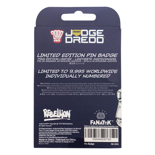 2000 AD Pin Badge Judge Dredd You're Next Punk Limited Edition 5060948297103