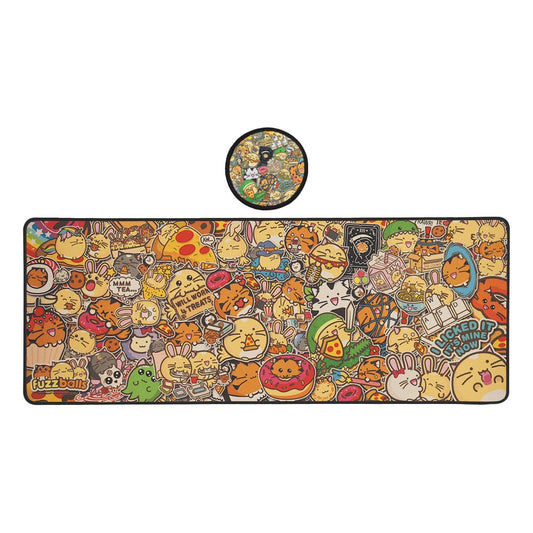 Fuzzballs Desk Pad & Coaster Set 5060948296946