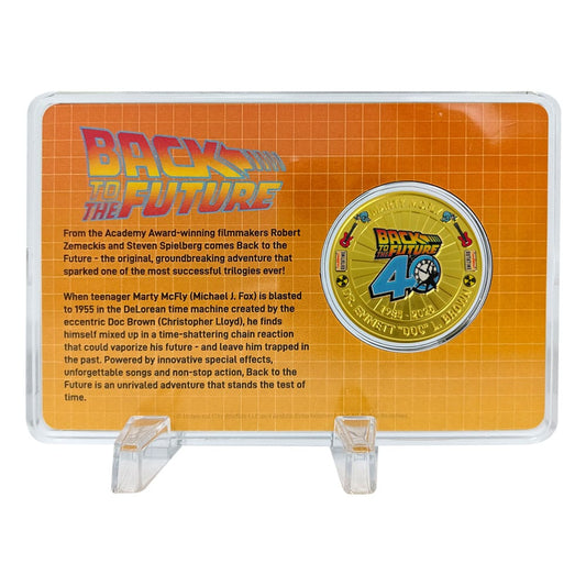 Back To The Future Collectable Coin 40th Anniversary Limited Edition          5060948296489