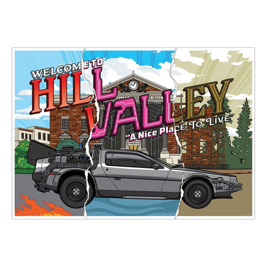 Back To The Future Art Print Hill Valley 40th Anniversary Limited Edition 42 x 30 cm     5060948296755
