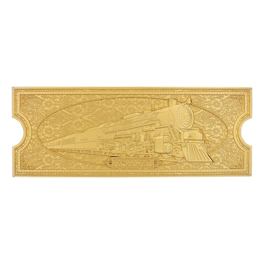 Polar Express Replica Train Ticket 24k Gold Plated Limited Edition 5060948295666