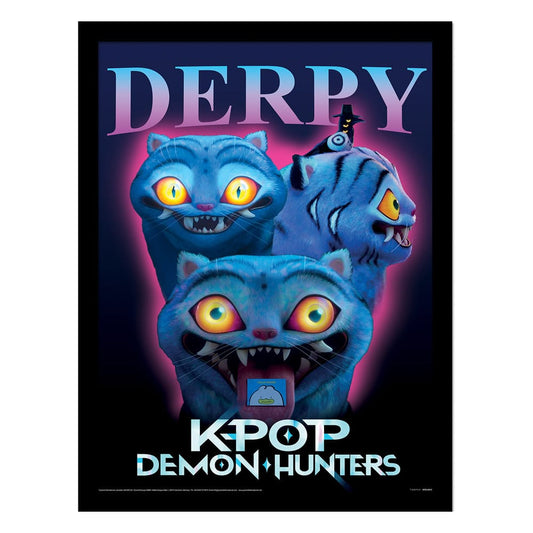 KPop Demon Hunters Collector Print Framed Poster Derpy 5063457072032