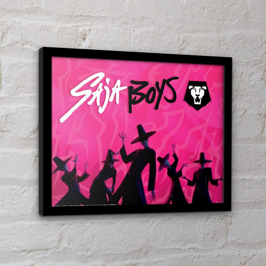 KPop Demon Hunters Collector Print Framed Poster Saja Boys Idol 5063457072070