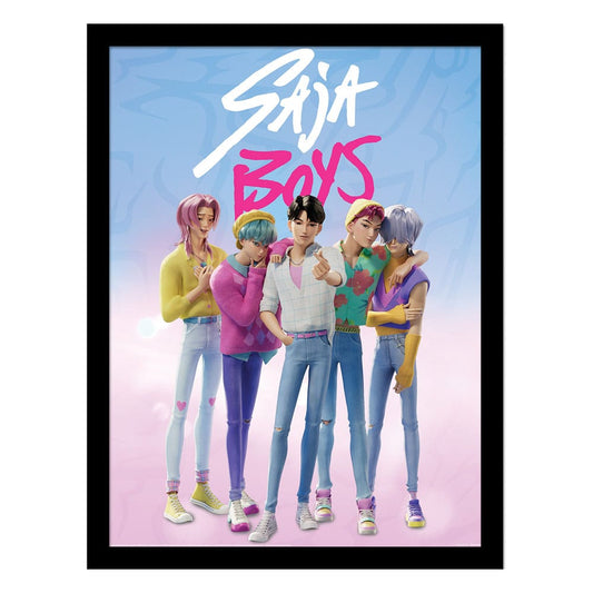 KPop Demon Hunters Collector Print Framed Poster Saja Boys 5063457072087