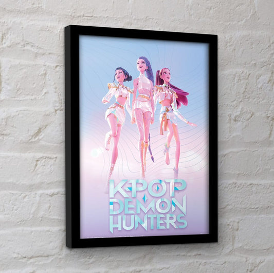 KPop Demon Hunters Collector Print Framed Poster Trio 5063457072094