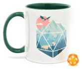 Glassstaff Gift Set Mug & Dice D20 A D20 Scene 8720726467407