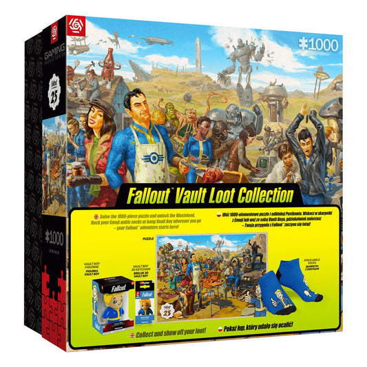 Fallout gift set Fallout Vault Loot Collection (Puzzle, socks, figurine & key ring) 5908305250616