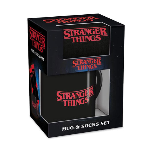 Stranger Things Mug & Socks Set Logo  5063457040819