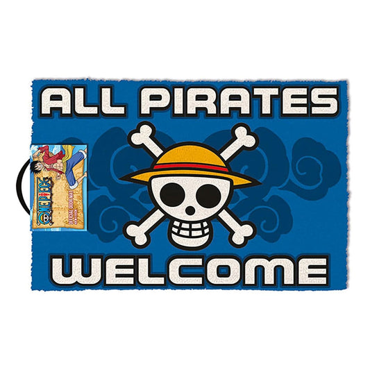 One Piece Doormat All Pirates Welcome 60 x 40 cm 5050293853956