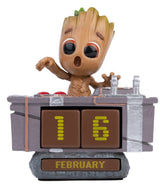Marvel 3D Perpetual Calendar Groot Death Button 12 cm 8435497280789