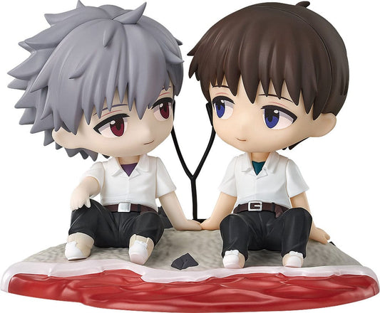 Rebuild of Evangelion Chibi Figure Shinji Ikari & Kaworu Nagisa 8 cm       4580416929493
