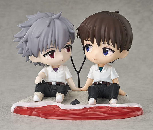 Rebuild of Evangelion Chibi Figure Shinji Ikari & Kaworu Nagisa 8 cm       4580416929493