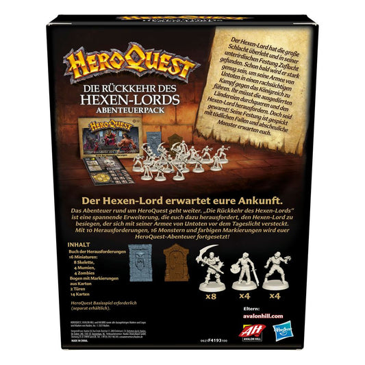 HeroQuest Board Game Expansion HeroQuest Die Rückkehr des Hexen-Lords Quest Pack german 5010993938827