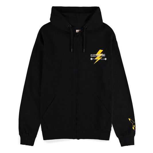 Pokemon Zipper Hoodie Sweater Pikachu Electrifying Line-art Size S 8718526191455