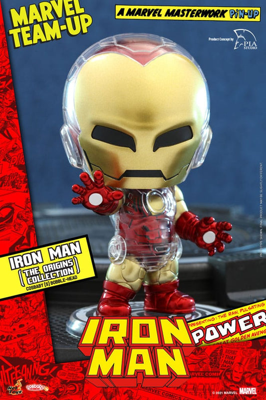 Marvel Comics Cosbaby (S) Mini Figure Iron Man (The Origins Collection) 10 cm 4895228607485