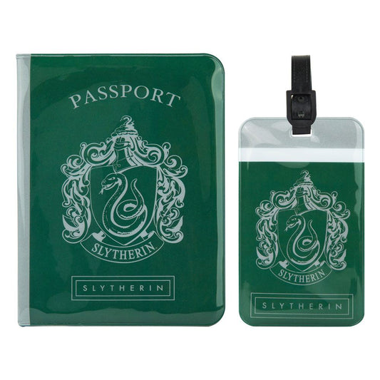 Harry Potter Passport Case & Luggage Tag Set Slytherin 4895205604261
