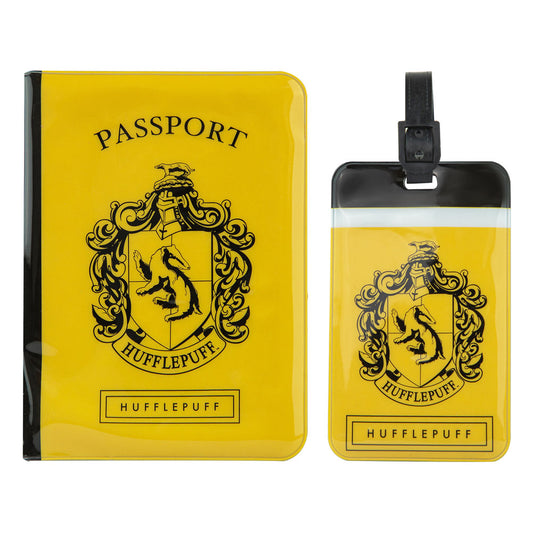 Harry Potter Passport Case & Luggage Tag Set Hufflepuff 4895205604285