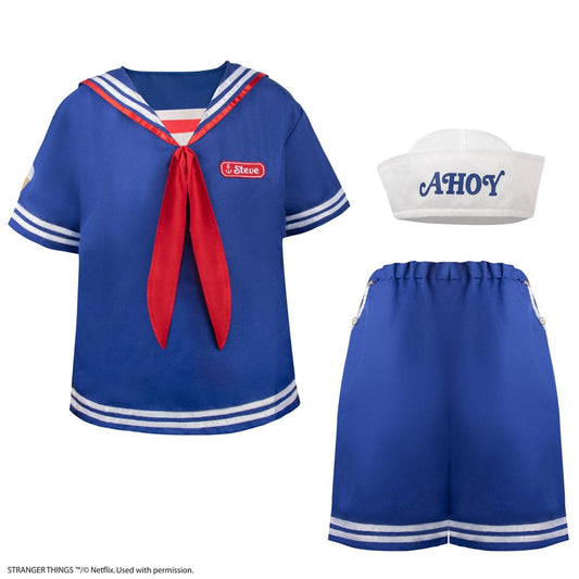 Stranger Things: Scoops Ahoy Steve Costume 4895205617957