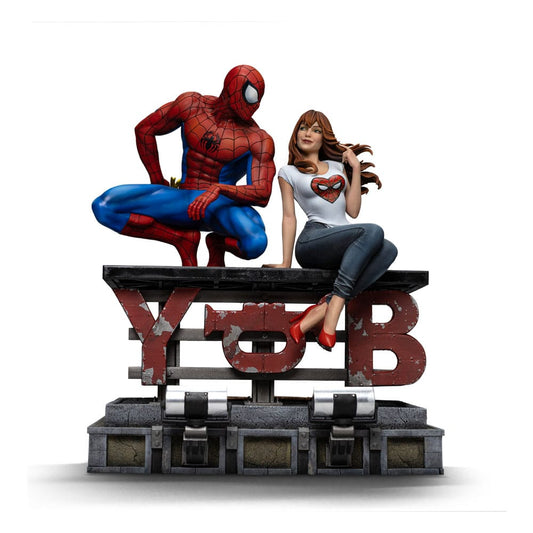 Spider-Man Diorama Art Scale Statue 1/6 Spider-Man and Mary Jane 35 cm 0618231957545